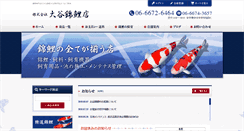 Desktop Screenshot of nishikigoiten.com